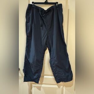 TravelSmith Nylon Self Belt Pants grayCargo Pants Water-Resistant OutdoorSize 2X